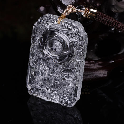 【福来运转】白水晶太极牌-ZX2603075 商品图2