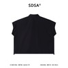 SDSA男装2026新款高贵轻奢无袖阔版扣领衬衫宽松落肩休闲上衣 商品缩略图4