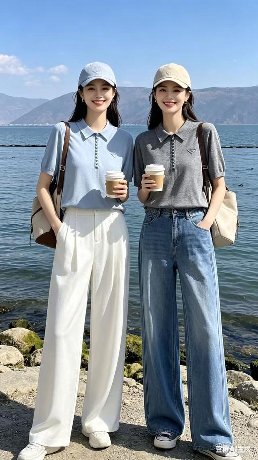 687203天丝亚麻Polo领T 商品图2