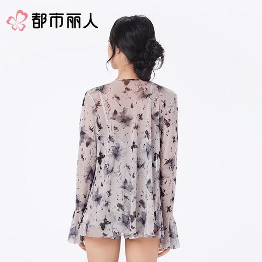 都市丽人女士泳衣印花网布一体式泳衣连体泳衣LSC3M1 商品图2