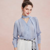RF204斯尔丽26春夏新款一衣多穿飘带款宽松H版型可休闲可职业休闲衬衣 商品缩略图4