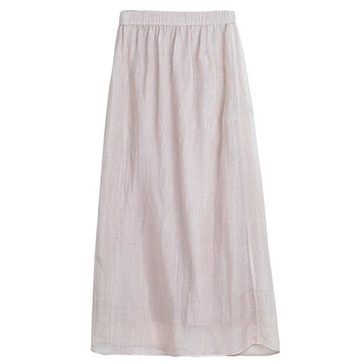 牧衣游原创 棉麻半身裙女夏新款轻薄柔软宽松百搭休闲A字裙 舒意 商品图4