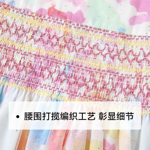 【英氏限时清仓】【80支高密长绒棉】【120-170】女童夏季连衣裙公主晚礼裙 商品图6