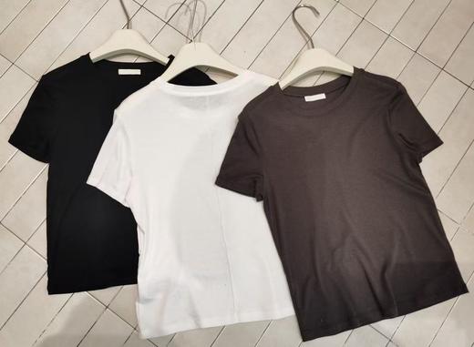 【门店同款】ENJOY夏季天丝羊毛极简T 163595301 商品图0