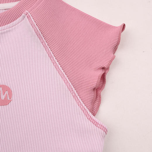 棉果果夏季新品女童螺纹凉感运动T恤M222140426303 商品图1