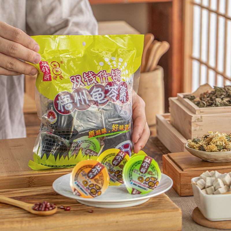 【新客专享】梧州双钱牌袋装什锦啫喱杯龟苓膏360g*1袋