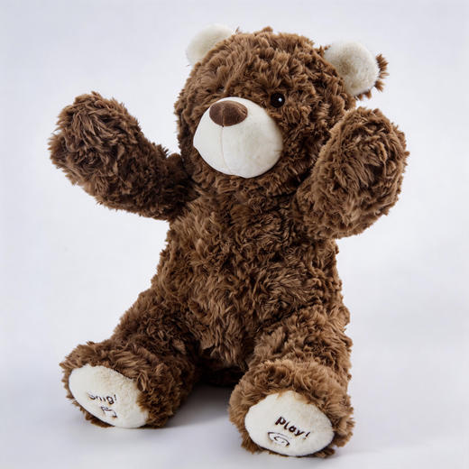 MONSTERSTAR儿童玩具狗狗走路会唱歌仿真泰迪狗毛绒电动会说话的牵绳智能小狗 商品图5