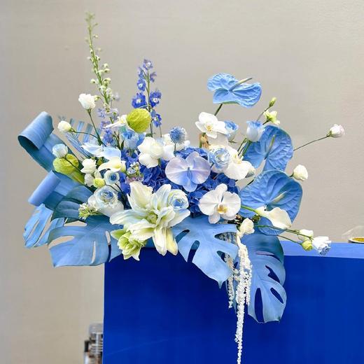 静美同心-蓝白色系混搭桌花 商品图0