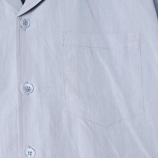 SDSA男装2026新款高贵轻奢古巴领短袖衬衫宽松落肩休闲上衣 商品图3