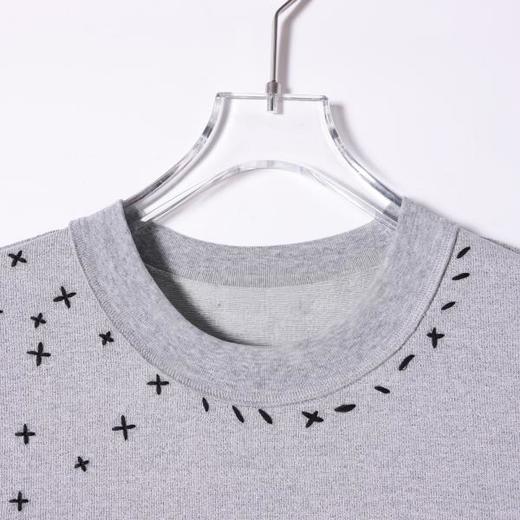 SDSA男装2026新款高贵轻奢潮牌撞色缝线圆领短袖T恤简约舒适上衣 商品图2