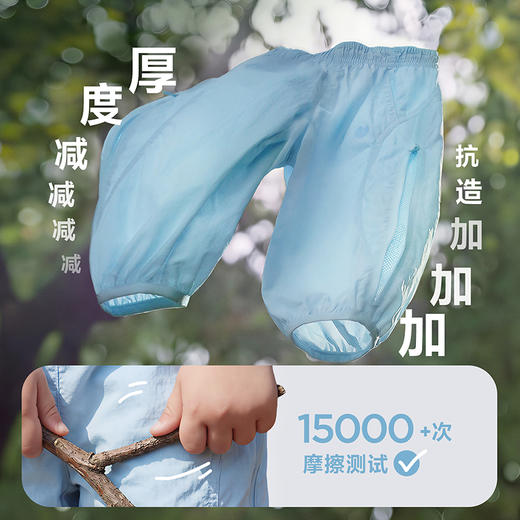[轻风不勒裤]迷你巴拉男女童宝宝裤子夏轻薄耐造凉感网眼防蚊长裤 商品图2