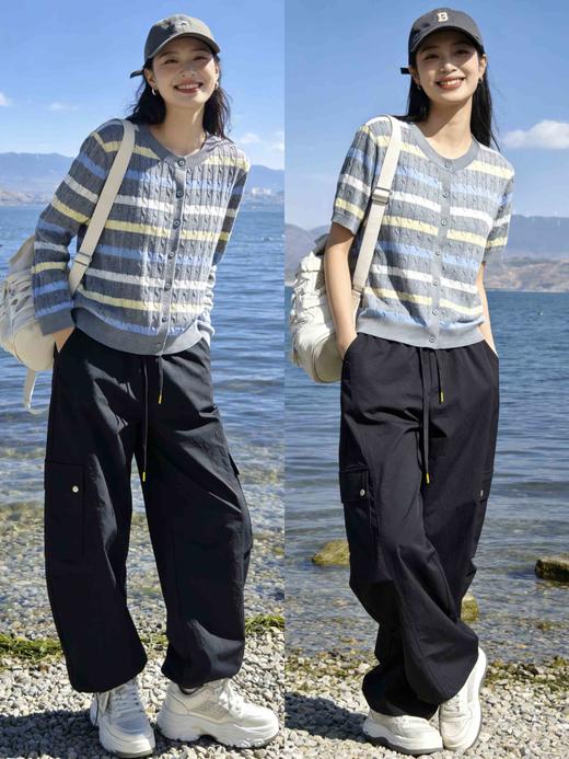 603037时尚休闲工装裤 裤脚可收缩成束脚裤 商品图3