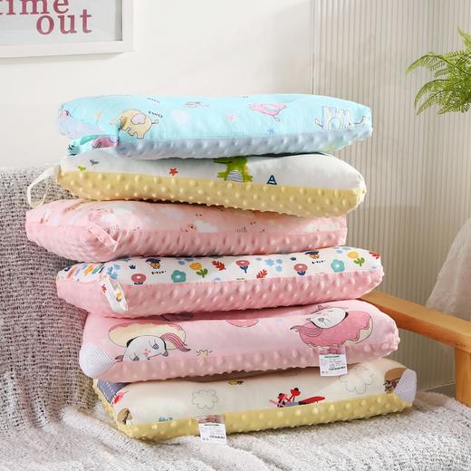 【透气不闷！柔软亲肤】新款长方形儿童全棉豆豆绒枕芯幼儿园高品质婴儿枕头卡通图案。xb 商品图0