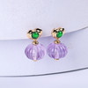 【福气满盈】绿翠紫晶耳坠 商品缩略图2