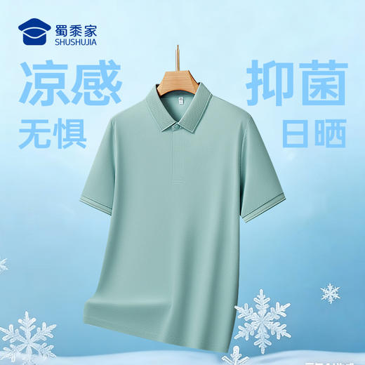 【10A抑菌轻奢凉感短袖polo衫】休闲翻领短袖T恤男士通勤半袖POLO衫 商品图5