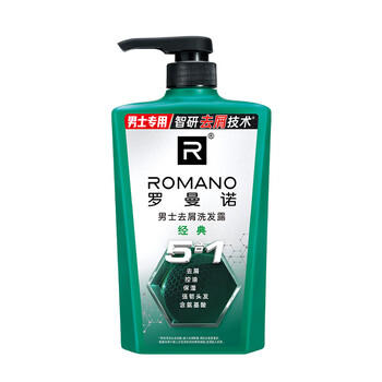 罗曼诺（ROMANO）男士洗发水清爽控油去屑洗头水滋润留香洗发露 经典香型600g /个人护理 /洗发护发 /洗发水 商品图4