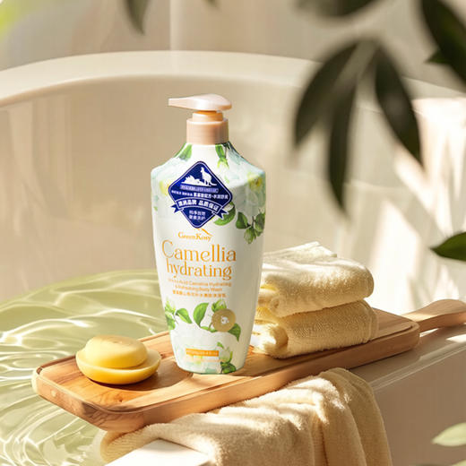 热卖！告别暴力清洁！香得高级！【超值赠品】绿色溪谷氨基酸山茶花补水爽肤沐浴乳/氨基酸茉莉亮滑水润沐浴乳 720g/瓶 商品图9