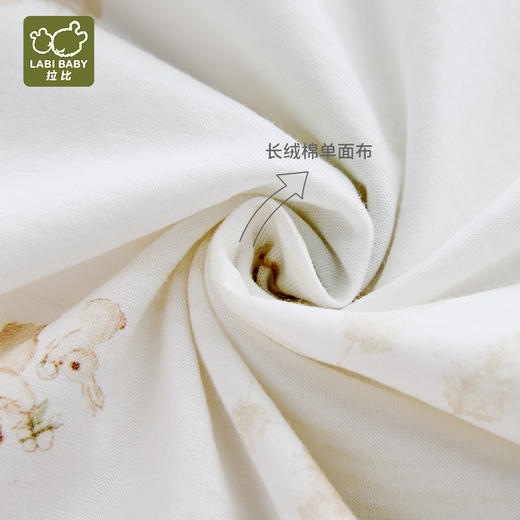 拉比内衣夏森林长绒棉内衣短袖三角连体衣j6LZBA102604 商品图2