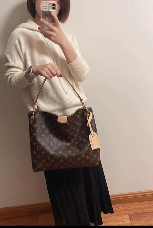 LV Graceful 老花 中号 单肩斜挎包 商品图4
