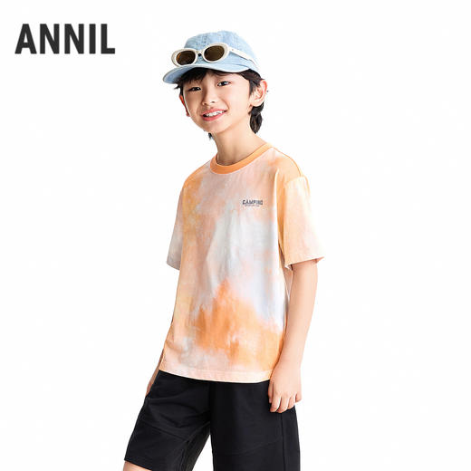 【实体店同款】男童圆领短袖针织衫夏季新款安奈儿童装AB621218 商品图1