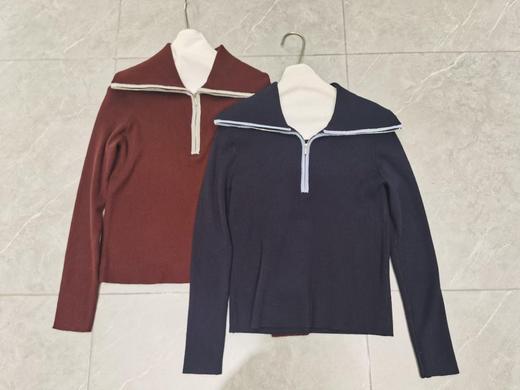 【门店同款】ENJOY冬季半拉链大翻领针织衫 167643391 商品图0