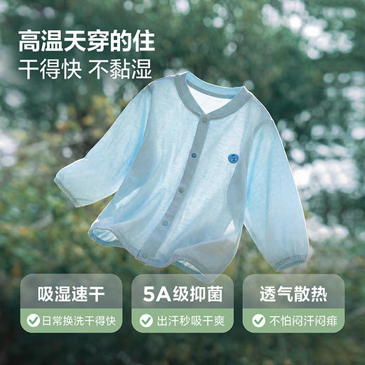 [小树荫]迷你巴拉男女宝宝防晒衣速干抑菌UPF50+婴儿空调衫2026夏 商品图2