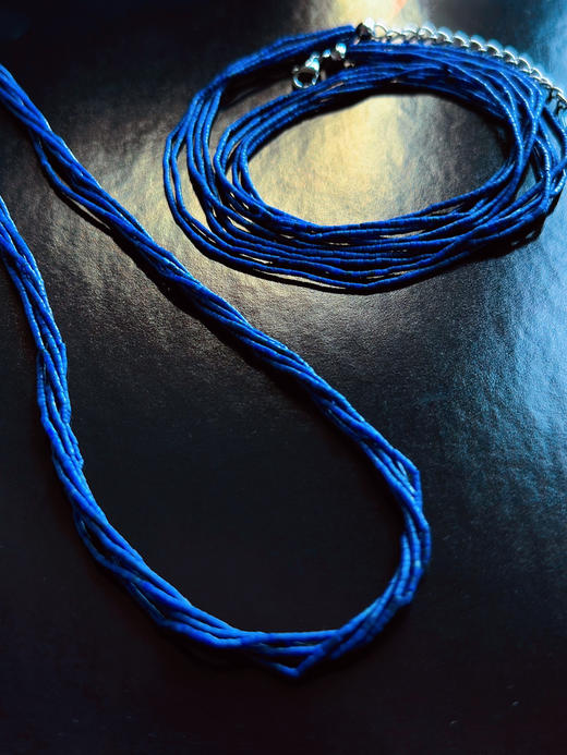 春日绽放 | 天然绿松石 青金石 橄榄石彩宝项链 商品图7