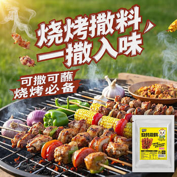 臻味坊烧烤撒料火锅烤肉蘸料辣椒面香辣调味料500g /粮油调味 /调味品 /复合调味料 商品图4