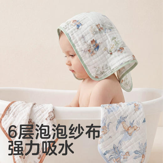 【小方巾】可优比口水巾婴儿毛巾纯棉新生婴幼儿纱布小方巾宝宝洗脸巾手帕 商品图4