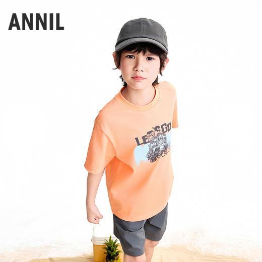 【实体店同款】男童圆领短袖针织衫夏季新款安奈儿童装AB621137 商品图2