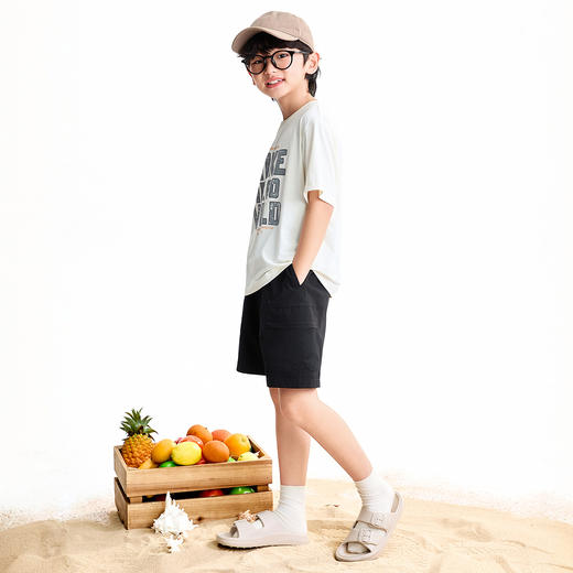 【实体店同款】男童全腰梭织中裤夏季新款安奈儿童装AB626160 商品图5