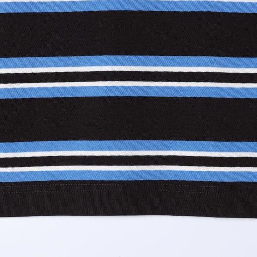 SDSA男装2026新款高贵轻奢时尚简约撞色条纹圆领短袖T恤宽松百搭 商品图3