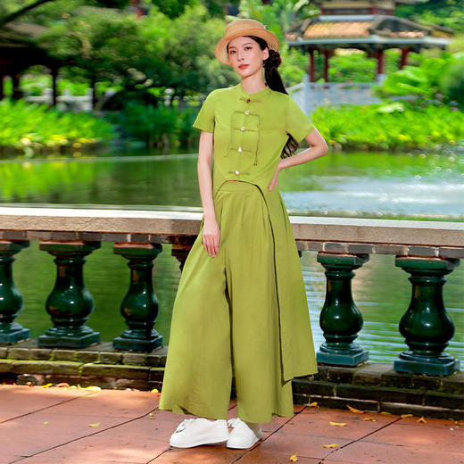 【春季新品】阳和春华阔腿裤 | 预售15天 商品图2