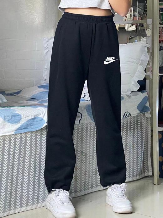 F040311春季新款纯棉面料运动宽松休闲百搭卫裤直筒阔腿裤长裤 商品图3