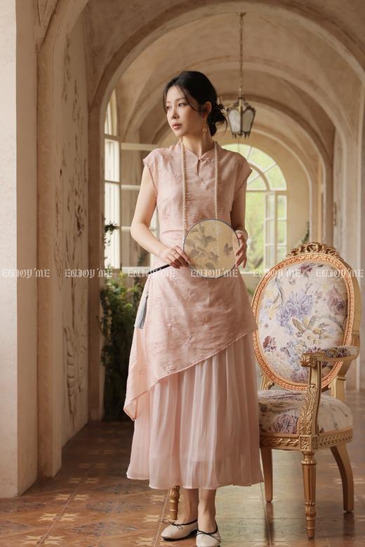 【门店同款】ENJOY夏季淡橘颂榄中式连衣裙 170594868 商品图0