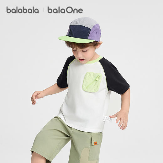 【balaOne】巴拉巴拉童装宝宝短袖t恤男童2026新款夏儿童纯棉上衣 商品图2