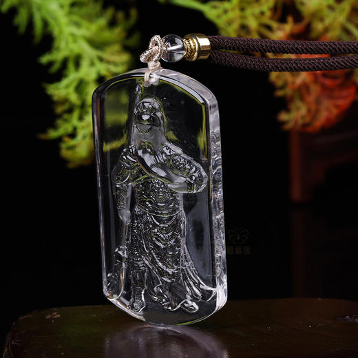 【忠义】白水晶关公坠ZX2603072 商品图1