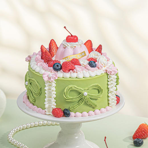 抹茶草莓米布丁 0卡糖动物奶油蛋糕  | FALANC CAKE 商品图2
