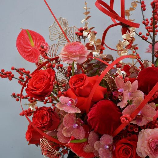联盛-红色系混搭桌花 商品图3