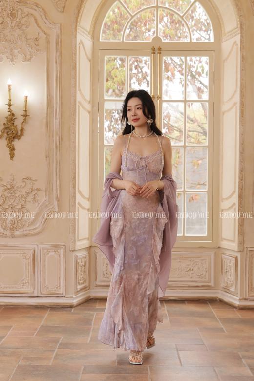 【门店同款】ENJOY夏季人鱼紫荷叶边长裙 170796451 商品图1