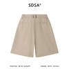 SDSA男装2026新款高贵轻奢美式复古腰带褶皱垂感西装短裤百搭宽松 商品缩略图1
