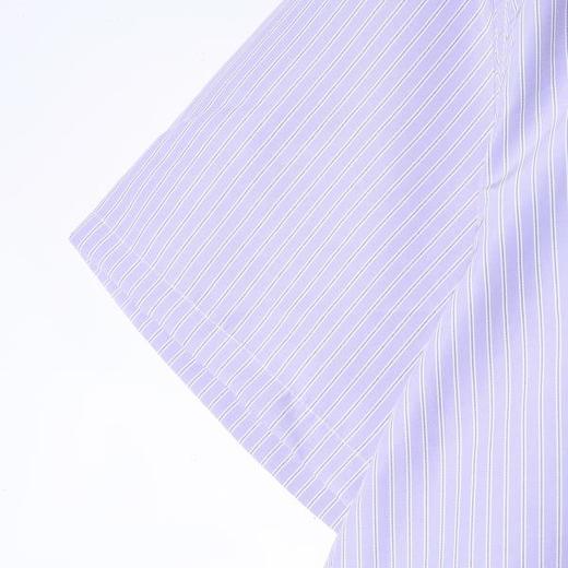 SDSA男装2026新款高贵轻奢潮牌复古风撞色竖条纹宽松短袖衬衫 商品图2