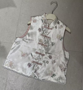 【门店同款】ENJOY春季蕾丝拼接刺绣马甲 161901547