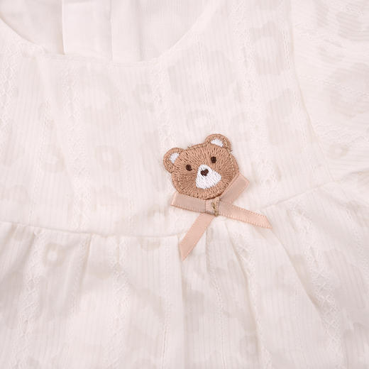 棉果果夏季新品女童巴厘纱泡泡袖连衣裙M222701226332 商品图4