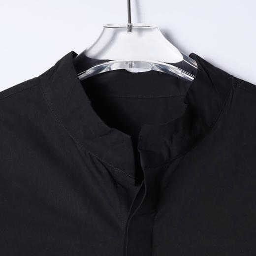 SDSA男装2026新款高贵轻奢潮牌新中式立领衬衫暗门襟宽松长袖衬衫 商品图1