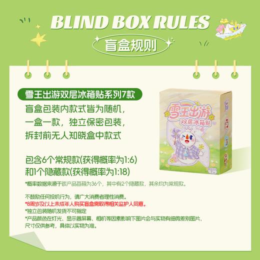 雪王魔法铺 雪王出游双层冰箱贴 商品图3