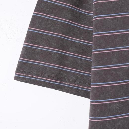 SDSA男装2026新款高贵轻奢韩系撞色条纹刺绣字母翻领短袖T恤百搭 商品图2