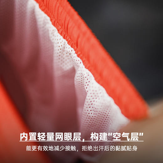 马登工装美式橘红色海边度假沙滩短裤塔丝隆外穿休闲五分裤男夏季 商品图3