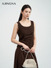 【商场同款】阿菁娜春夏季新款显瘦坑条针织背心罗纹修身贴合不勒经典圆领无袖A31X101017 商品缩略图2