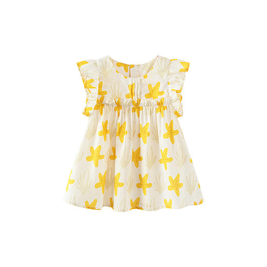 [纯棉]迷你巴拉巴拉女童短袖衬衫轻薄可爱花边甜美宝宝上衣2026夏 商品图4